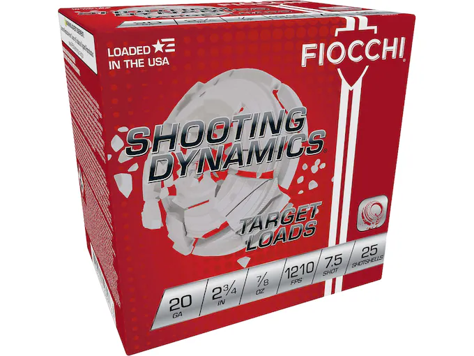 Fiocchi Shooting Dynamics 20 Gauge Ammo 250rounds – .200