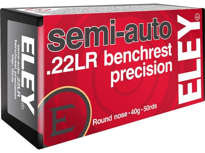 Eley Semi-Auto Benchrest Precision .22 LR 40 Grain Round Nose Ammo