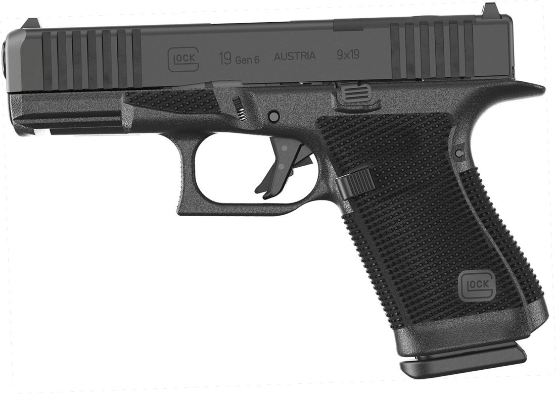 Glock 19 Gen 6 MOS 9mm Pistol, 4.02" Barrel, 15 Rounds