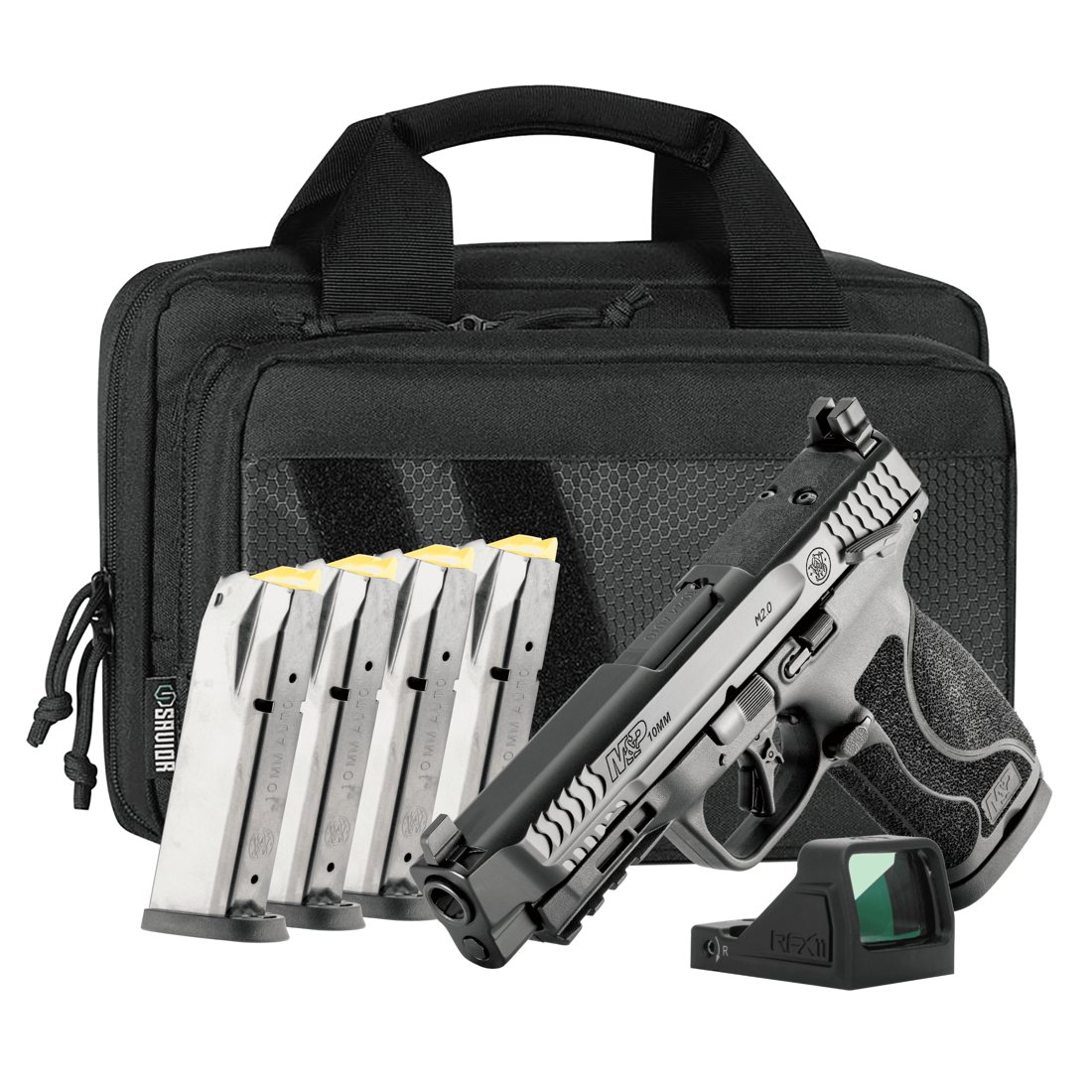 Smith & Wesson M&P10mm M2.0 10mm Pistol, 4.6" Barrel, 15 Rounds, RFX11 Bundle