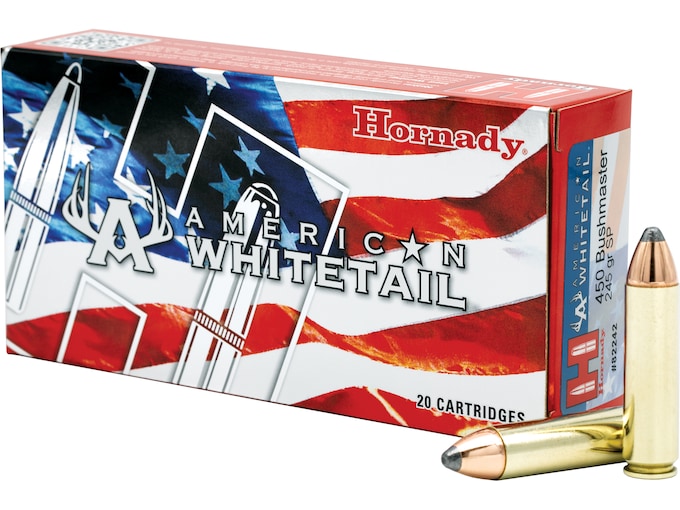 Hornady American Whitetail 450 Bushmaster Ammo 245 Grain ...