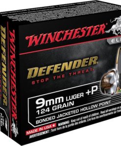 Winchester Defender 9mm Luger +P Ammo 124 Grain Wincheste...