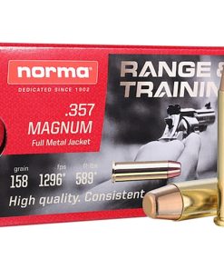 Norma Range & Training 357 Magnum Ammo 158 Grain Full Met...