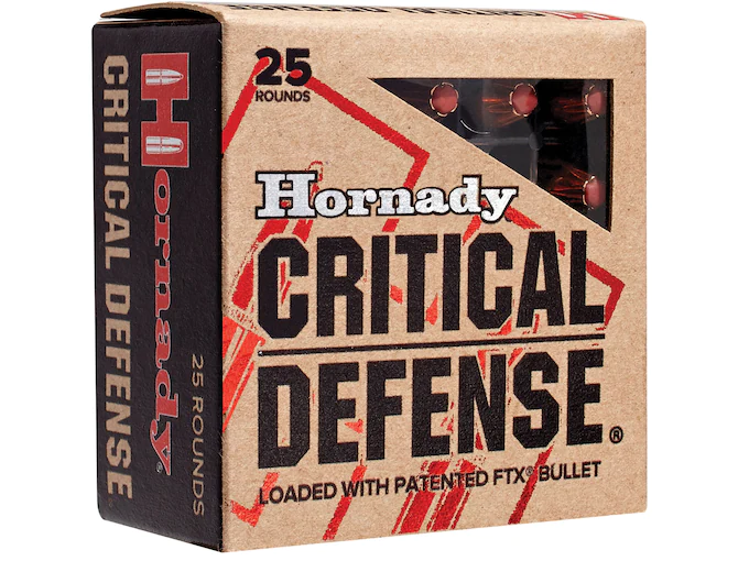 Hornady Critical Defense 9mm Luger Ammo 115 Grain Hornady...