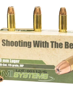 IMI 9mm Luger Ammo 115 Grain Jacketed Hollow Point - 9mm