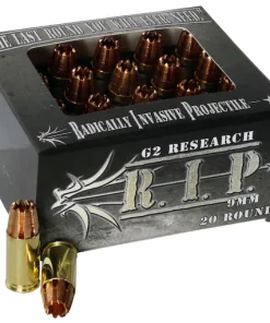 G2 Research R.I.P. 9mm Luger Ammo 92 Grain G2 R.I.P. Fragmenting Hollow Point Lead Free Box of 100 rounds For Sale for sale