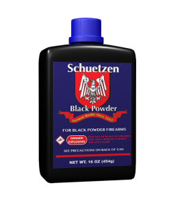 Schuetzen Black Powder 4F 1lb Priming Powder - 25 Canisters per Case - Ammunition | Blythes Sport Shop