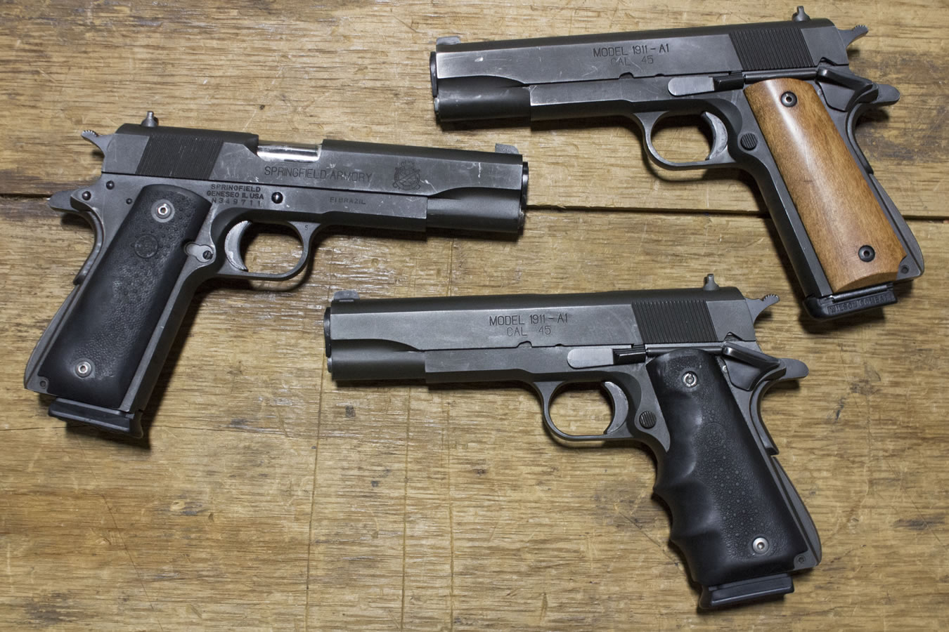 Springfield 1911-A1 45 ACP Police Trade-ins (Fair Condition) Springfield 1911-A1 45 ACP Police Trade-ins (Fair Condition) - Firearms - Blythes Sport Shop