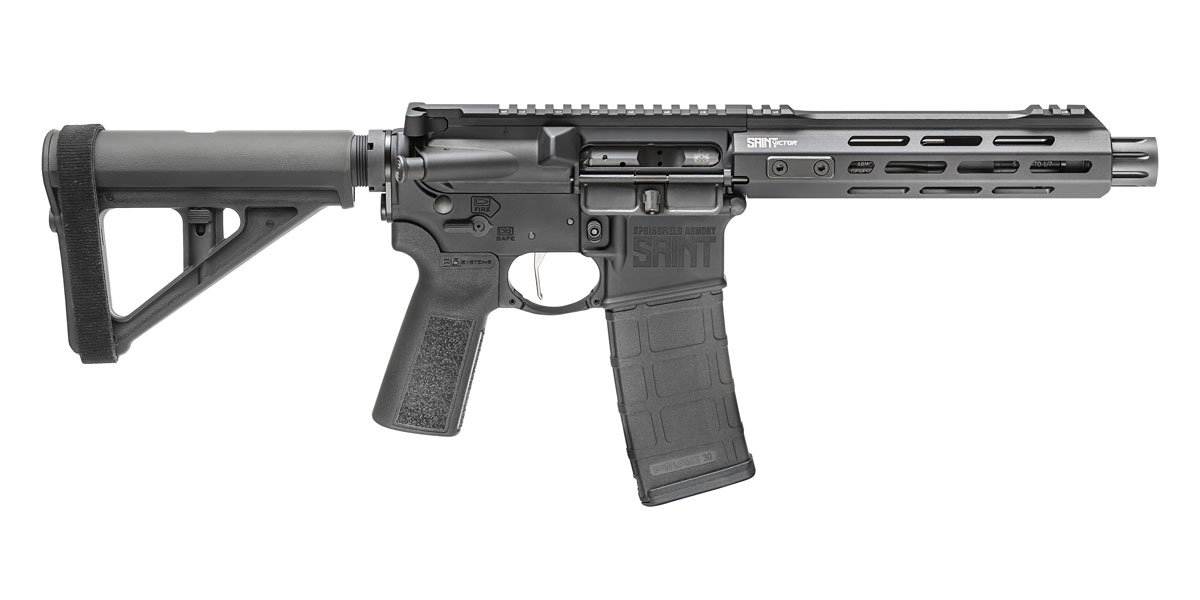 Springfield Saint Victor 5.56mm AR-15 Pistol with Magpul BTR Pistol Stabilizing Brace Springfield Saint Victor 5.56mm AR-15 Pistol with Magpul BTR Pistol Stabilizing Brace - Pistols - Blythes Sport Shop