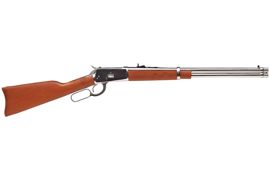 Rossi R92 45 Colt Lever-Action Rifle with Polished Stainless Finish and Brazilian Hard Rossi R92 45 Colt Lever-Action Rifle with Polished Stainless Finish and Brazilian Hard - Rifles - Blythes Sport Shop